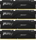 Фото Комплект памяти Kingston Fury Beast Black 4х16 ГБ DIMM DDR5 6000 МГц, KF560C40BBK4-64