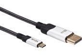 Видео кабель vcom DisplayPort (M) -&gt; USB Type C (M) 1.8 м, CU422MCV-1.8M