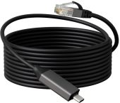 Кабель связи BURO BU-USB-C-LAN100-2m USB Type C (M) -&gt; RJ-45 (M) 2 м, BU-USB-C-LAN100-2M