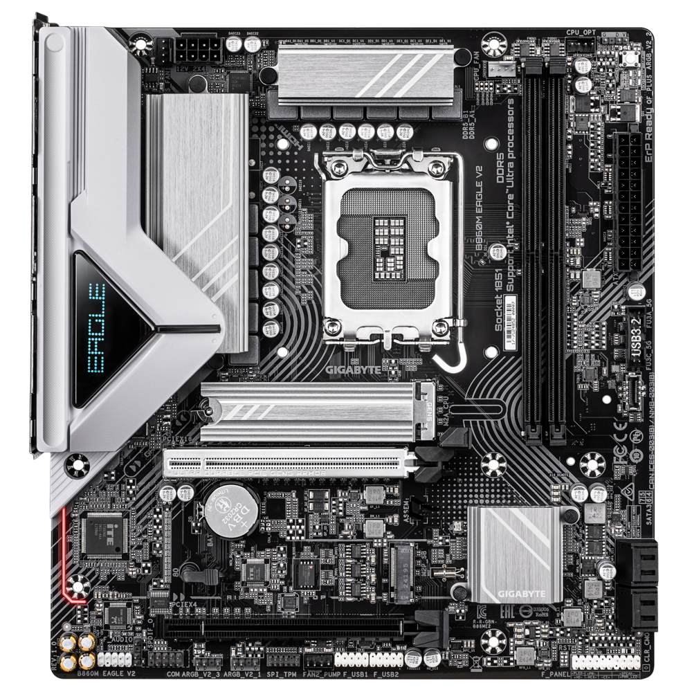 Материнская плата Gigabyte B860M EAGLE V2 mATX LGA 1851, B860M EAGLE V2