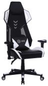 Кресло для геймеров CACTUS CS-CHR-090BLW чёрный, эко.кожа/сетка, CS-CHR-090BLW