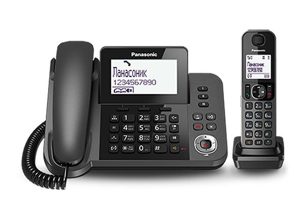 Картинка - 1 DECT-телефон Panasonic KX-TGF320RU Автоответчик Серый, KX-TGF320RUM