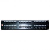 Патч-панель LANMASTER 48-ports UTP RJ-45 2U, LAN-PP48UTP5E