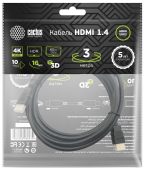 Фото Видео кабель CACTUS HDMI (M) -> HDMI (M) 3 м, CS-HDMI.1.4-3