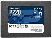 Диск SSD PATRIOT P220 2.5&quot; 512 ГБ SATA, P220S512G25