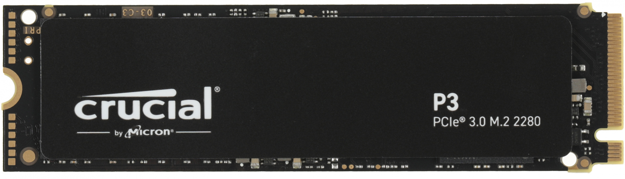 Диск SSD Crucial P3 M.2 2280 500 ГБ PCIe 3.0 NVMe x4, CT500P3SSD8