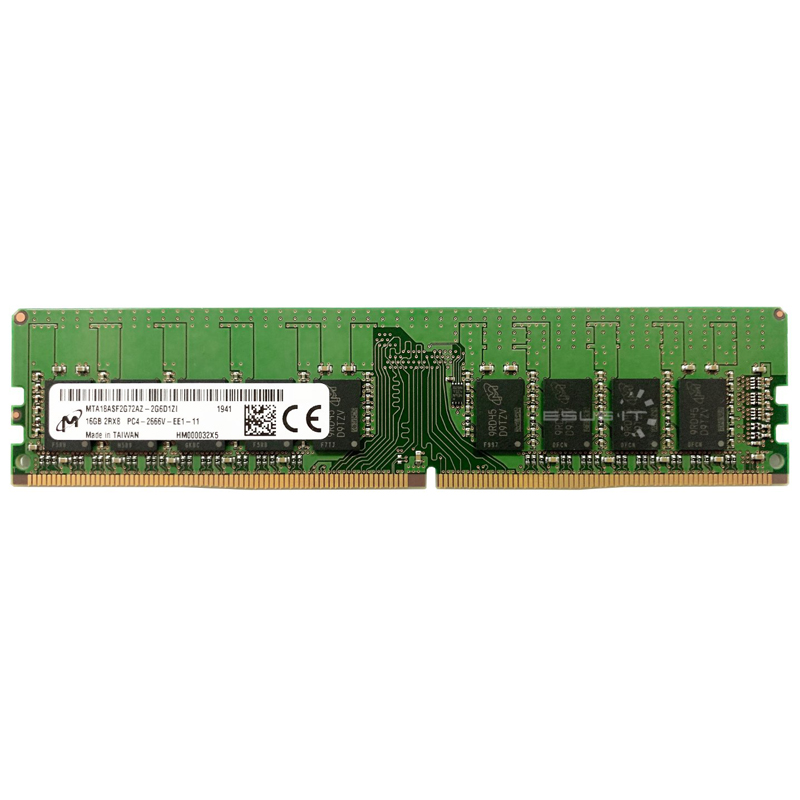 Картинка - 1 Модуль памяти Micron 16GB DIMM DDR4 ECC 3200MHz, MTA18ASF2G72AZ-3G2R1