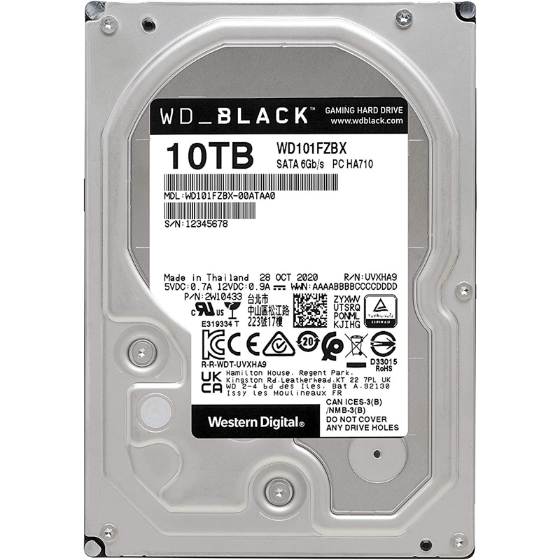 Картинка - 1 Диск HDD WD WD_BLACK SATA III (6Gb/s) 3.5&quot; 10TB, WD101FZBX