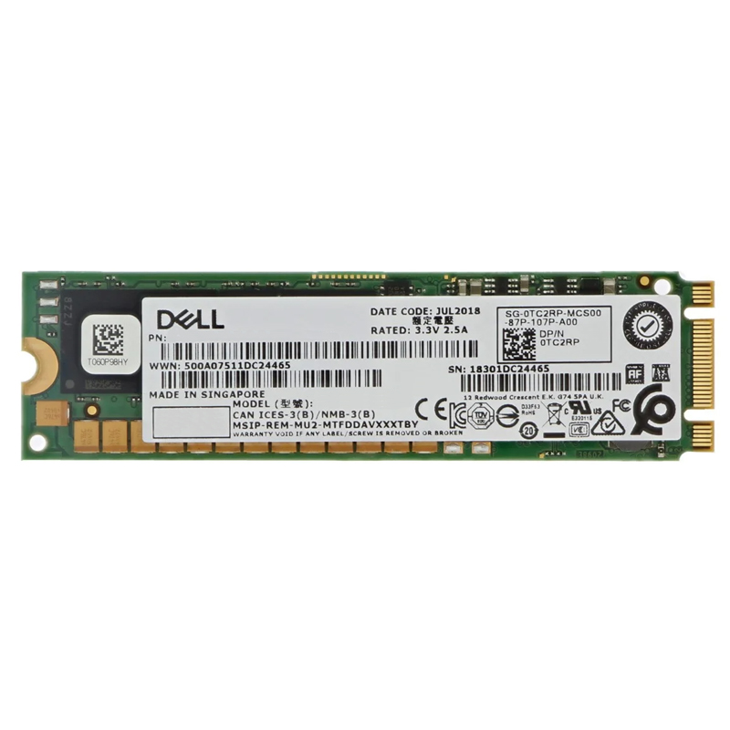 Картинка - 1 Диск SSD Dell PowerEdge M.2 2280 480GB SATA III (6Gb/s), 400-BLCK