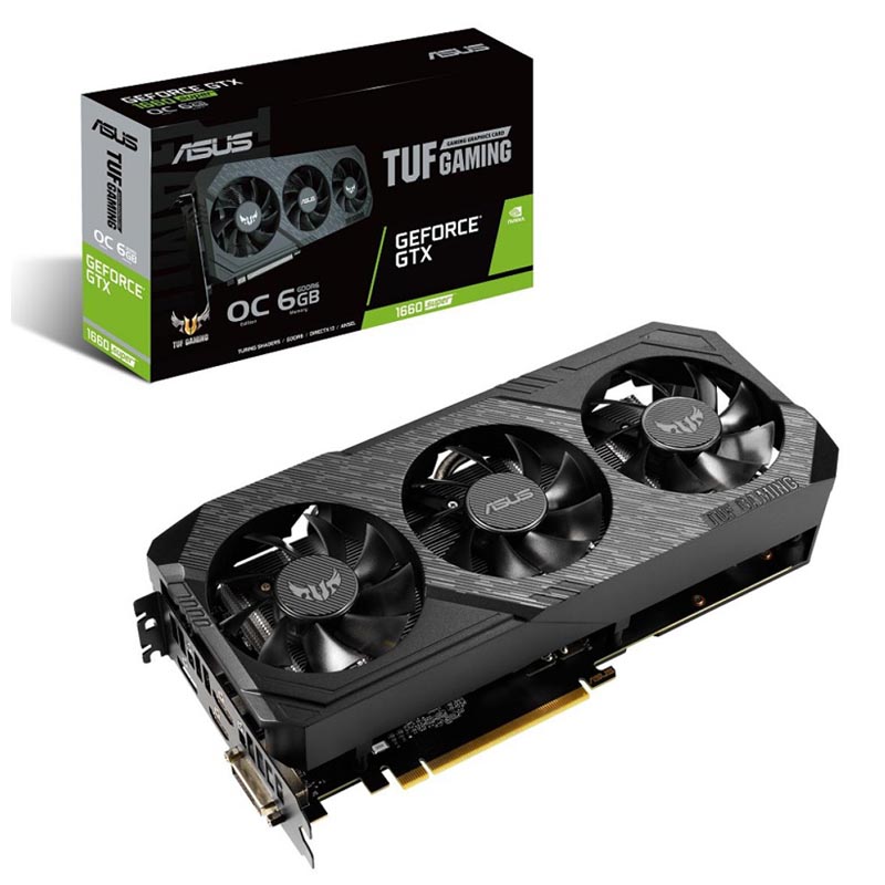 Картинка - 1 Видеокарта Asus nVidia GeForce GTX 1660 SUPER Gaming OC GDDR6 6GB, TUF 3-GTX1660S-O6G-GAMING