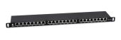 Патч-панель Cabeus 24-ports FTP RJ-45 0.5U, PLHD-24-Cat.5e-SH-Dual-0,5U
