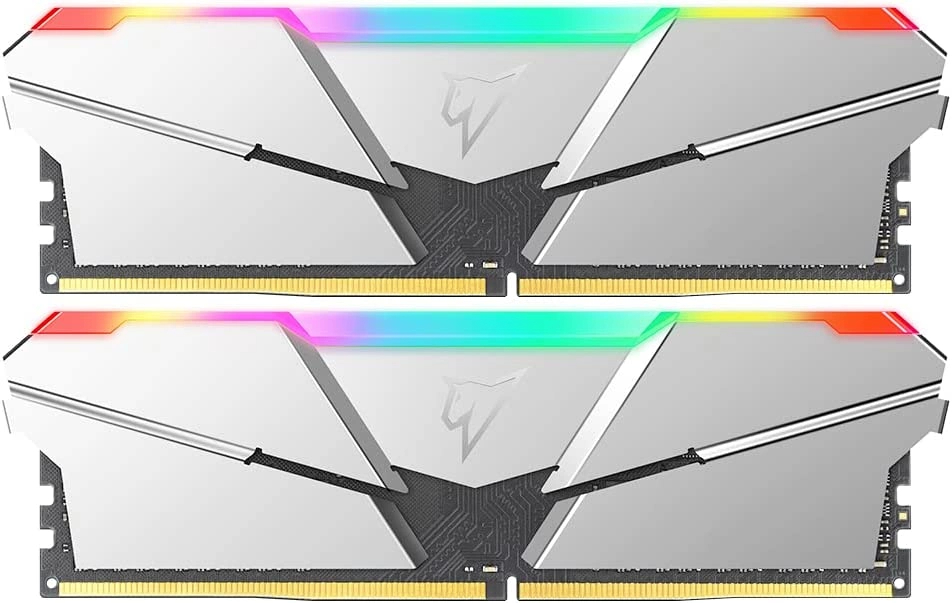 Комплект памяти Netac Shadow Silver RGB 2х8 ГБ DIMM DDR4 3600 МГц, NTSRD4P36DP-16S