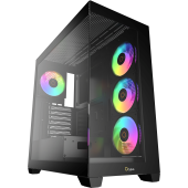 Корпус Ocypus Gamma C72 BK ARGB Midi Tower Без БП чёрный, Gamma-C72-BKD400XX-GL