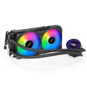 Система водяного охлаждения Exegate BlackWater-240V2.PWM.RGB 2 x 120 мм, EX293457RUS