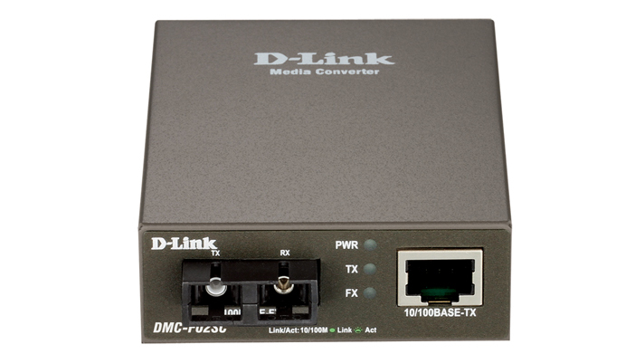 Картинка - 1 Медиаконвертер D-Link 100Base-TX-100Base-FX RJ-45-SC, DMC-F02SC/A1A