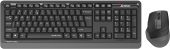 Комплект Клавиатура/мышь A4Tech Fstyler FGS1035Q Беспроводной чёрный, FGS1035Q GREY