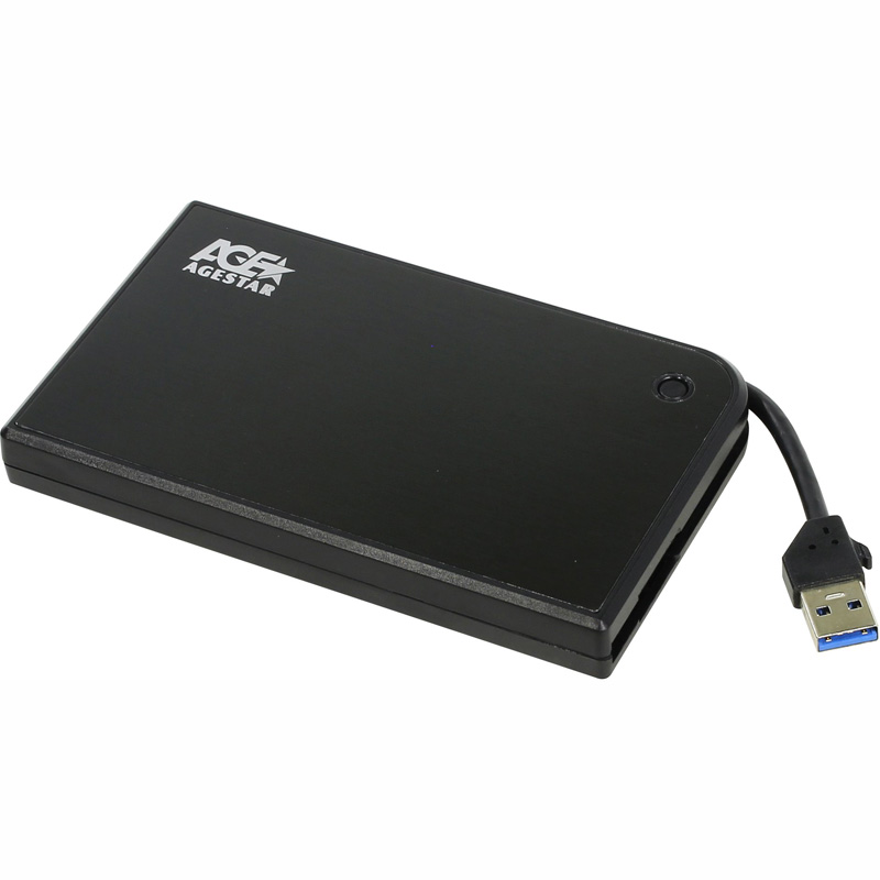 Внешний корпус для HDD/SSD AgeStar 3UB2 2.5" чёрный, 3UB2A14 BLACK