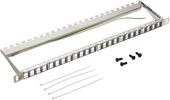 Патч-панель LANMASTER 24-ports STP Пустые шторки 0.5U, LAN-PPC24OK-STP