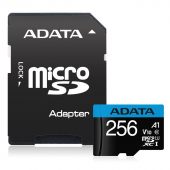 Photo Карта памяти ADATA Premier microSDXC UHS-I Class 1 C10 256GB, AUSDX256GUICL10A1-RA1