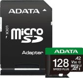 Фото Карта памяти ADATA UI3V30A2SP microSDXC UHS-I Class 3 C10 128GB, UD128GUI3V30A2SP-RA1