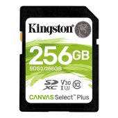 Карта памяти Kingston Canvas Select Plus SDXC UHS-I Class 3 C10 256GB, SDS2/256GB