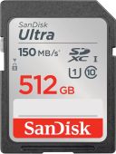 Фото Карта памяти SanDisk Ultra 80 SDXC UHS-I Class 1 C10 512GB, SDSDUNC-512G-GN6IN