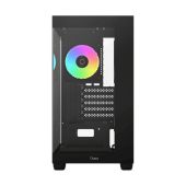 Корпус Ocypus Gamma C52 ARGB Mini Tower Без БП чёрный, Gamma C52 BK ARGB