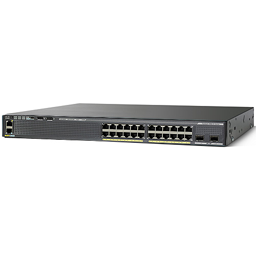 Картинка - 1 Коммутатор Cisco WS-C2960X-24PD-L 12-PoE Управляемый 26-ports, WS-C2960X-24PD-L