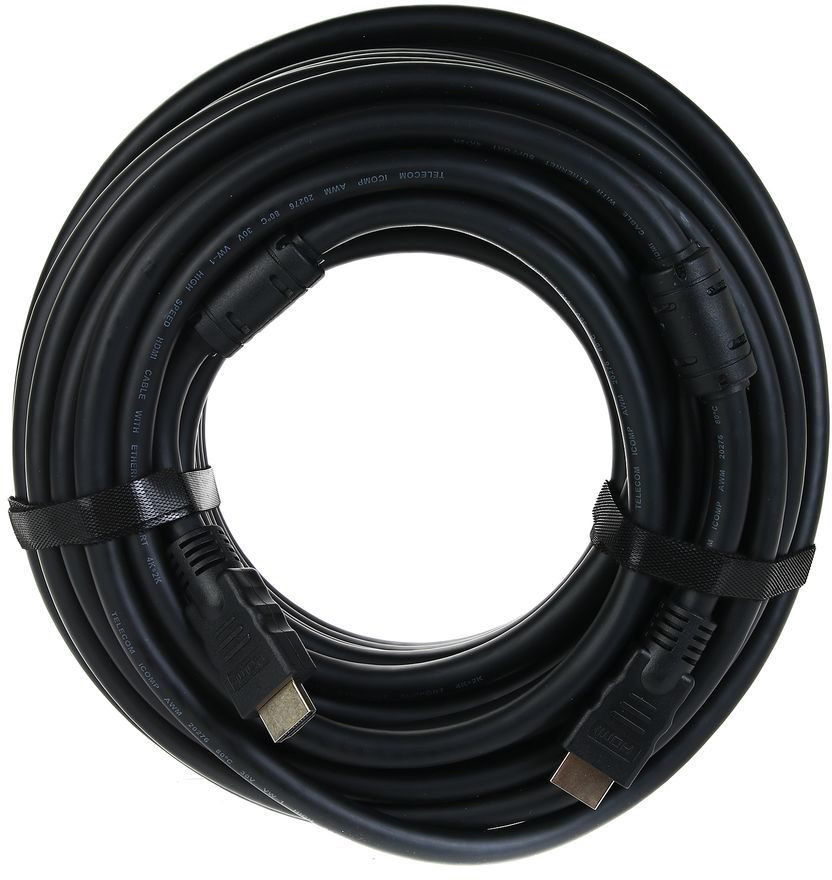 Видео кабель Telecom HDMI (M) -> HDMI (M) 20 м, TCG200F-20M