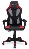 Кресло для геймеров OKLICK -121G чёрно-красный, эко.кожа/сетка, 1987634