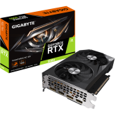Вид Видеокарта Gigabyte NVIDIA GeForce RTX 3060 WindForce OC GDDR6 12GB LHR, GV-N3060WF2OC-12GD