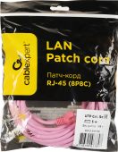 Патч-корд PREMIER UTP кат. 5e розовый 5 м, PP12-5M/RO