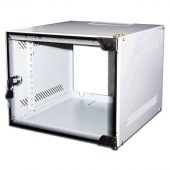 Настенный шкаф LANMASTER TWT Lite 10" 6U В368xШ300xГ310мм Серый, TWT-CBW10-6U-3X3