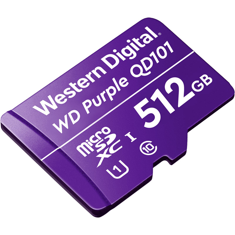 Картинка - 1 Карта памяти Western Digital Purple SC QD101 microSDXC UHS-I Class 1 512GB, WDD512G1P0C