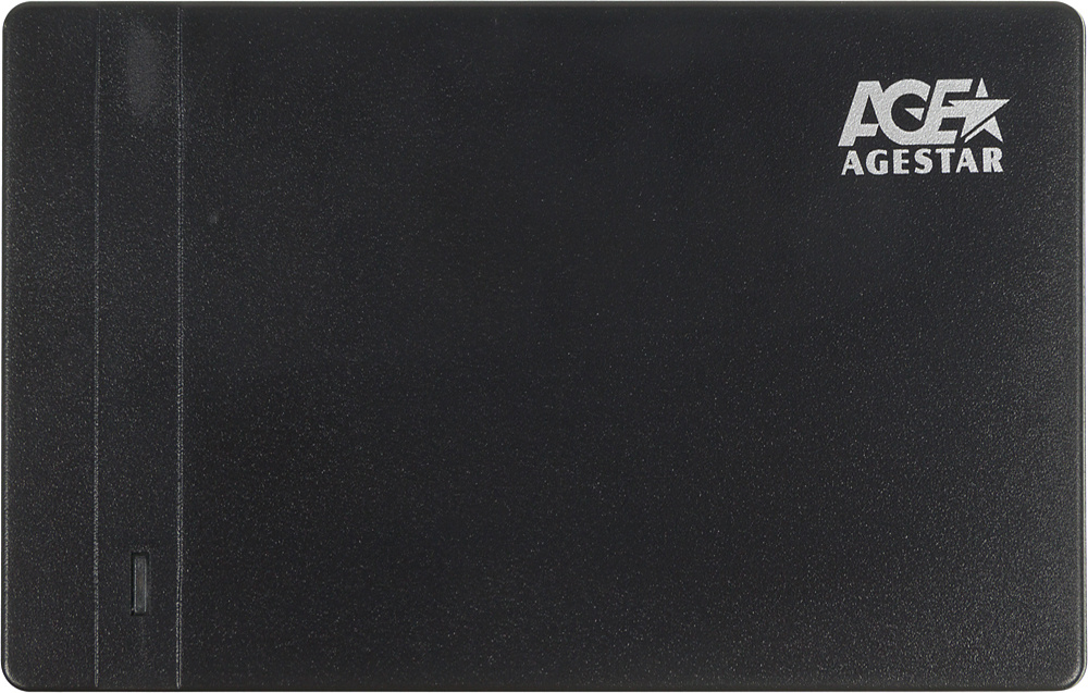 Внешний корпус для HDD/SSD AgeStar 3UB2P 2.5" чёрный, 3UB2P3(BLACK)