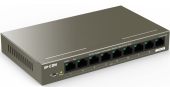 Коммутатор IP-COM G1109P-8-102W 8-PoE Неуправляемый 9-ports, G1109P-8-102W