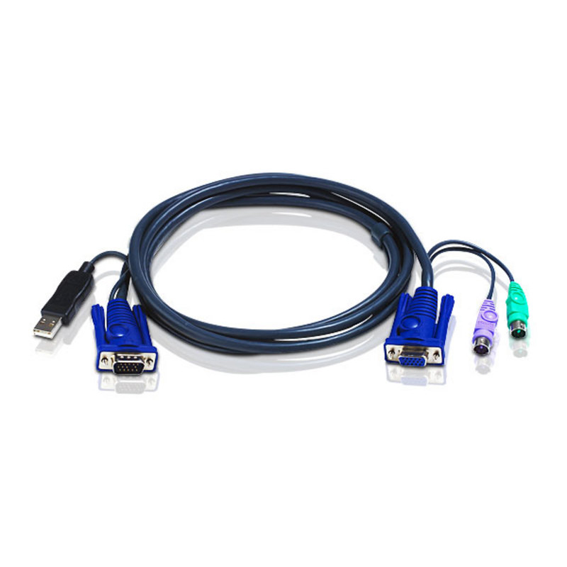 Картинка - 1 KVM-кабель ATEN 1,8м, 2L-5502UP