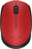 Мышь Logitech M171 Беспроводная красный, 910-004641