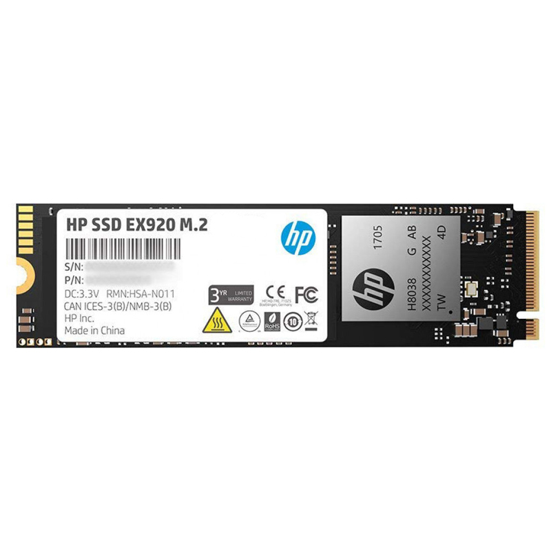 Фото-1 Диск SSD HP EX920 M.2 2280 256 ГБ PCIe 3.0 NVMe x4, 2YY45AA