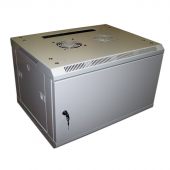 Настенный шкаф LANMASTER PRO 12U серый, TWT-CBW2-12U-6X4-M