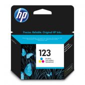 Вид Картридж HP 123 Струйный Трехцветный 100стр, F6V16AE