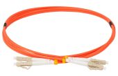 Оптический патч-корд LANMASTER MM 50/125 мкм оранжевый 1 м, TWT-2LC-2LC/OM2-1.0