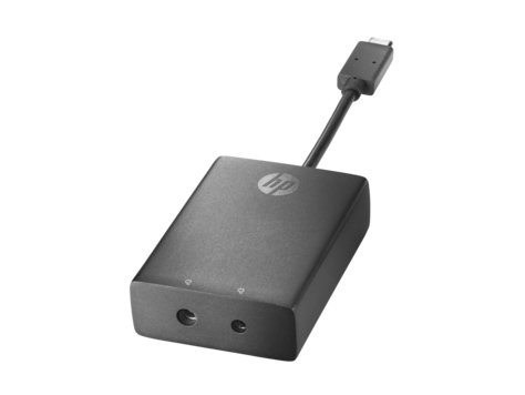 Картинка - 1 Переходник HP EliteBook USB Type C (M) -&gt; Power 3.0мм/4.5мм 0.10м, N2Z65AA