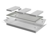Дверь ITK LINEA N 47U, цвет серый, LN35-47U6X-DP