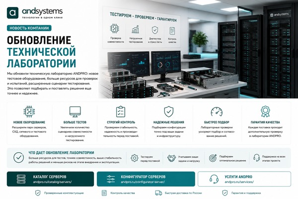 Обновление технической лаборатории ANDPRO