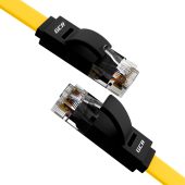 Патч-корд Greenconnect UTP кат. 6 чёрно-жёлтый 5 м, плоский, GCR-52096