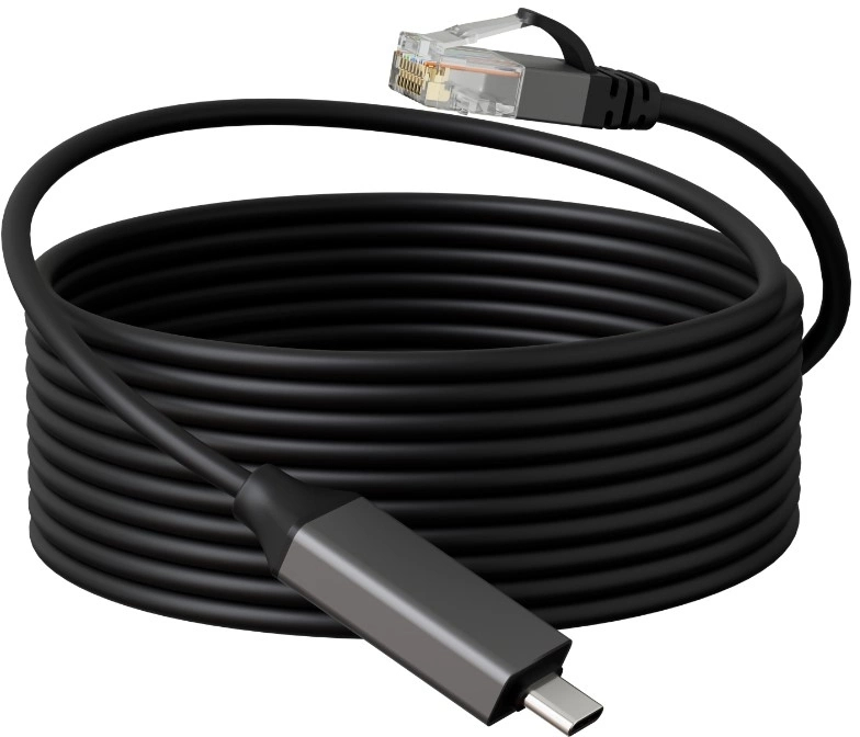 Кабель связи BURO BU-USB-C-LAN1000-2m USB Type C (M) -> RJ-45 (M) 2 м, BU-USB-C-LAN1000-2M