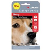 Упаковка бумаги LOMOND Simply Paper InkJet Photo Paper 10 x 15 см 50л 180г/м², 0102168