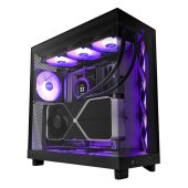 Фото Корпус NZXT H6 Flow RGB (2023) Midi Tower Без БП чёрный, CC-H61FB-R1
