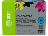Картридж CACTUS CZ637AE Струйный Черный 33мл с чипом, CS-CZ637AE